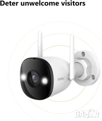 Външна Wi-Fi Камера IMOU 5MP (IPC-S3EP-5M0WE) – Нощно Виждане, IP67, AI, снимка 6 - IP камери - 55401288