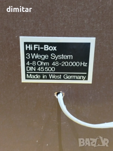 Тонколони трилентови HI- FI WEST GERMANY, снимка 4 - Тонколони - 55088756