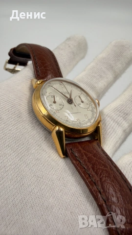 Vintage Olma 17 Rubis Chronograph | Swiss Made | Landeron Cal. 51, снимка 4 - Мъжки - 55278158