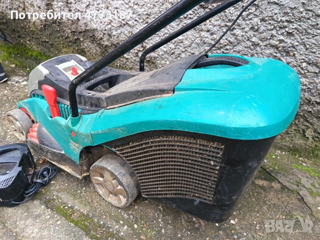 Акумулаторна косачка BOSCH за трева със зарядно, снимка 6 - Градинска техника - 53984065