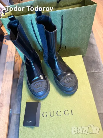 Оригинални ботуши GUCCI (ГУЧИ), снимка 4 - Дамски ботуши - 55360709