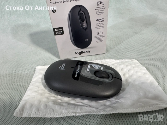 Мишка Logitech POP Mouse, Bluetooth/910-007412, снимка 2 - Клавиатури и мишки - 53822545