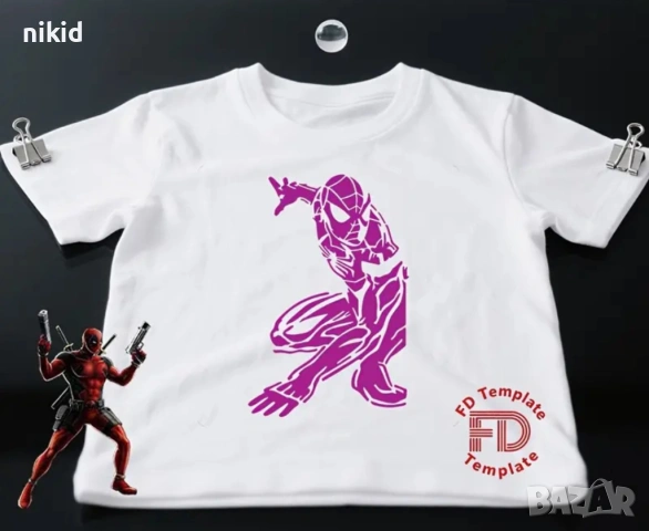 Спайдърмен Spiderman стенсил шаблон спрей за торта украса сладки Scrapbooking, снимка 3 - Други - 54804605