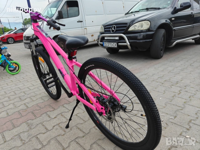 BG Алуминиев велосипед 26" JUMP hdb розов, снимка 8 - Велосипеди - 54493463