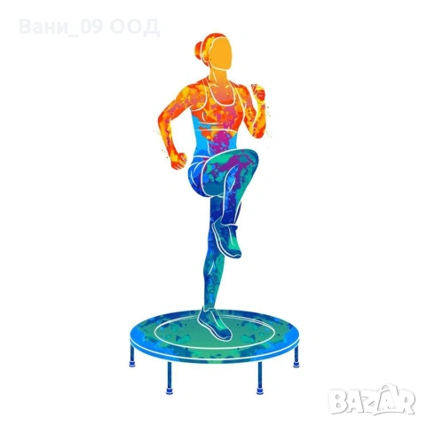 Фитнес батут с диаметър 102см, снимка 4 - Фитнес уреди - 54697172