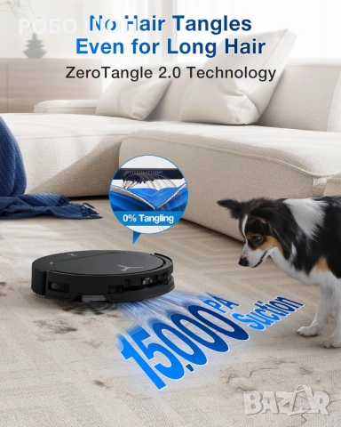 Прахосмукачка Робот ECOVACS DEEBOT T50 PRO OMNI GEN 2 15000Pa , снимка 5 - Прахосмукачки - 54540130