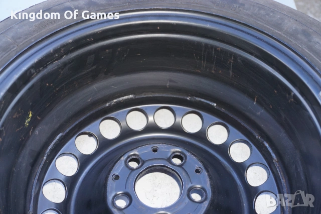 Оригинална Резервна Джанта и Стойка за Mercedes W210 71/2x16H2/ET41/Гума Pirelli P6000 215/55/16/3мм, снимка 5 - Гуми и джанти - 54462501