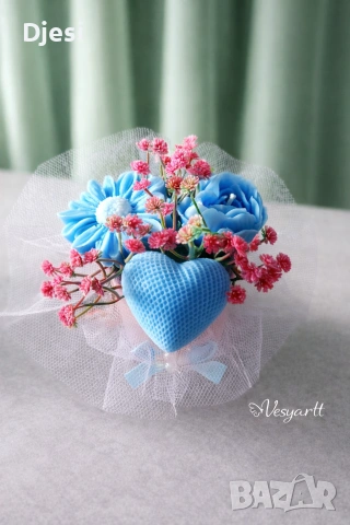 Букетче с ароматни соеви свещи, снимка 3 - Декорация за дома - 54077082