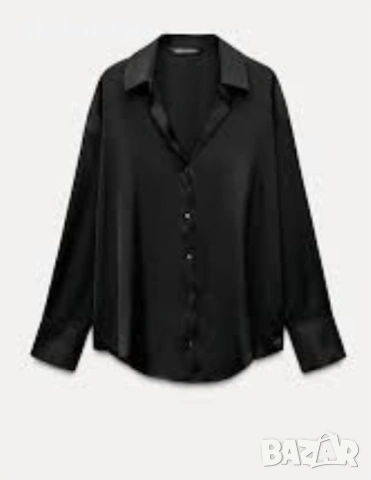 Нова дълга сатенена риза Zara