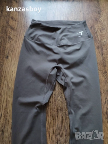 Gymshark Training leggings 7/8 penny brown - дамски фитнес клин М, снимка 3 - Клинове - 54703611