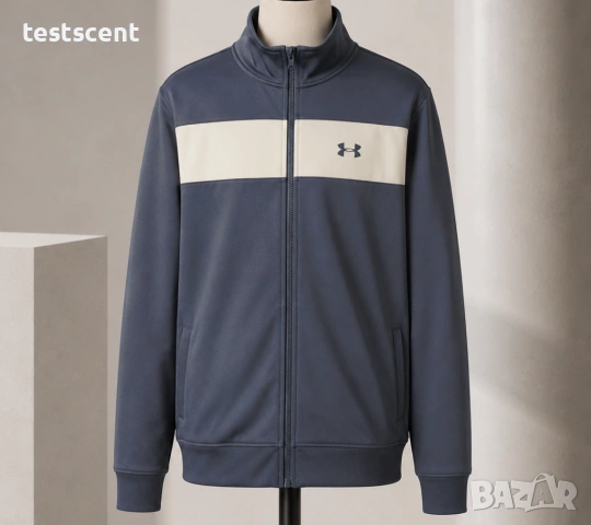 Яке Мъже TWISTER JACKET Under Armour Full Zip Jacket XL - Синьо/Бяло - Оригинално Спортно Горнище
