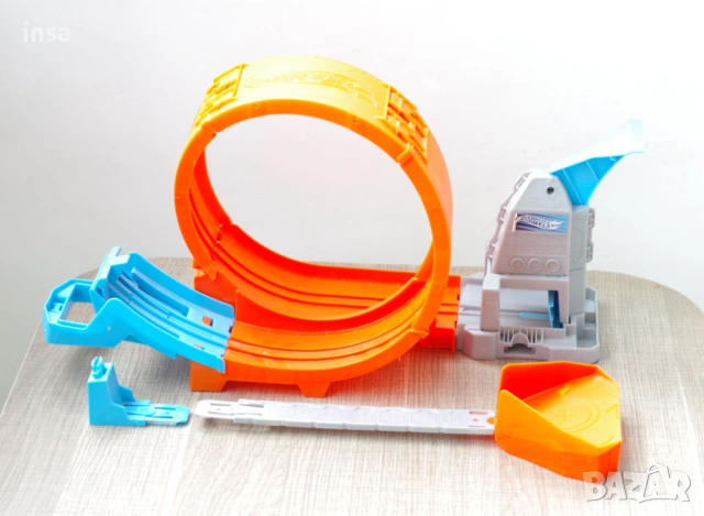 Писта HotWheels с лупинг за 2 колички Hot Wheels Loop + БОНУС, снимка 3 - Коли, камиони, мотори, писти - 54662471