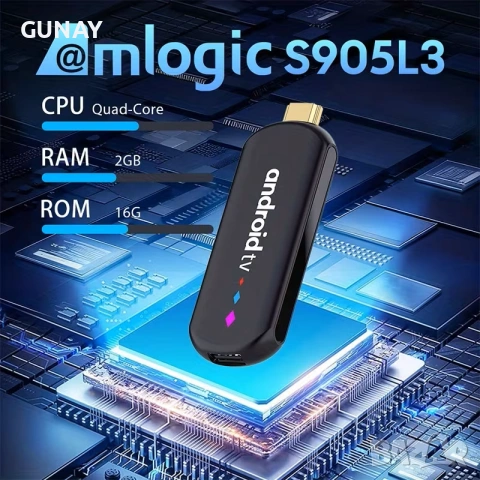 ANDROID 14 ТВ СТИК - 4K 2GB16GB S905L3 - TV Stick Донгъл box тв бокс, Smart TV Box Мултимедия Плейър, снимка 3 - Плейъри, домашно кино, прожектори - 54961843