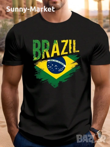 Тениски BRASIL Бразилия , дамски детски и мъжки фланелки с къс ръкав 10 модела над 20 цвята , снимка 9 - Тениски - 54454254