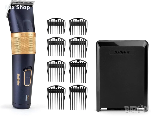 Нова Машинка за подстригване Babyliss E986E титан, Lithium Power , в куфар