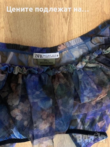 Къса блуза/бюстие Zara, снимка 3 - Корсети, бюстиета, топове - 54931701
