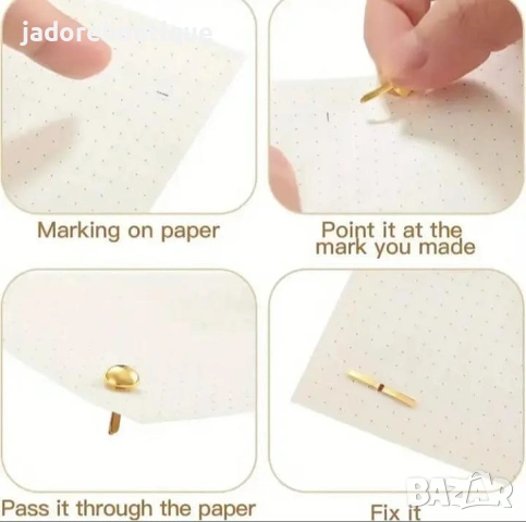 Златисти брадсове 50 броя за декорация, скрапбук албуми, картички, журнали и други, снимка 2 - Други - 54023159