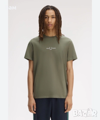 Оригинална мъжка тениска Fred Perry Central Logo Tee размер М
