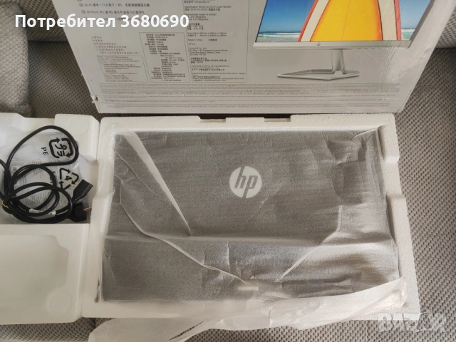 Монитор 23.8" HP 24f, Full HD, IPS, Ultra slim, снимка 3 - Монитори - 54253769