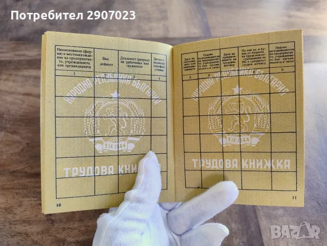 Трудова книжка от НРБ, снимка 6 - Други ценни предмети - 55507406