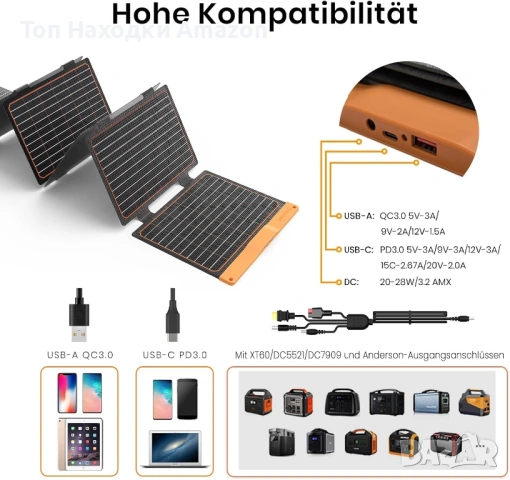 Соларна станция FLEXSOLAR, снимка 4 - Къмпинг осветление - 53991239