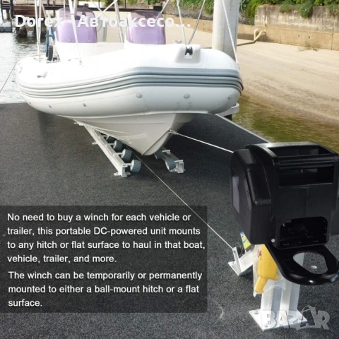 Електрическа лебедка 2000LBS 12V (910 кг) с дистанционно и 3м. кабел за теглене, снимка 9 - Аксесоари и консумативи - 54196592