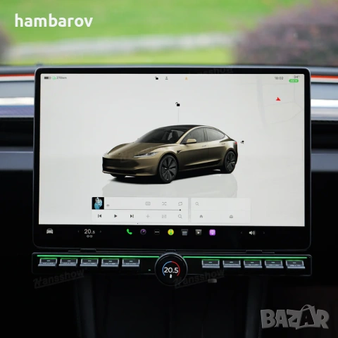 Конзола с 20 бутонa за Tesla Model 3/Y /с Ryzen процесор/ на HansShow