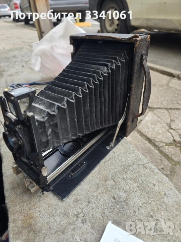 Стар немски мехов фотоапарат , снимка 3 - Колекции - 54233026