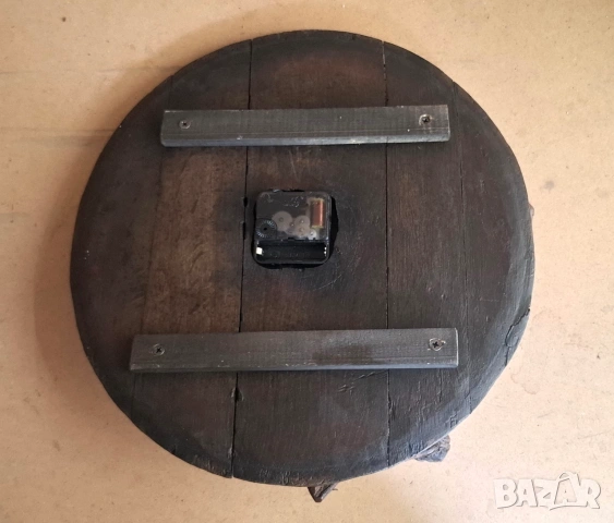 „Време за чаша вино“ – авторски часовник от Em Ornament, снимка 4 - Стенни часовници - 55038931
