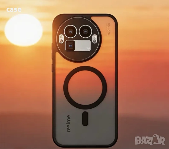 Realme Gt 8pro кейс,Shockproof,Magsafe,ударо-устойчив,матов гръб