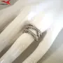 Пръстен с платинено покритие 221059, снимка 4