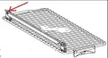 Фиксатор (държач) за рафт за хладилници THETFORD 9990888 (62445708), снимка 3