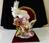 Порцеланова скулптура Бели Гълъби,Napoli Collection 2.5 кг. , снимка 6