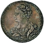 Русия - рубла 1726 - Москва -  NGC - ХF details , снимка 1
