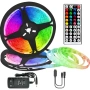 RGB LED лента 5 метра с дистанционно управление – водоустойчива, с 20 цвята и светлинни ефекти, снимка 2