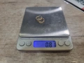 Малки златни обеци хълки 0.81 гр., снимка 7