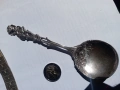 Стара сребърна лъжица немска голяма, за сладолед, снимка 6