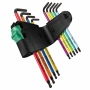 WERA Комплект 967/9 TORX BO имбусни ключове Multicolour - 9 броя , снимка 2