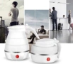 Електрическа кана туристическа- сгъваема Mormark FOLDCOOK, 600W, 0.6л., Силиконова, Бяла, снимка 4