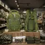 Военна тактическа раница 55L – водоустойчива, с MOLLE система и отделение за лаптоп, зелена, снимка 1