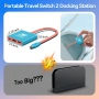 Докинг станция Auarte Switch 2 за Nintendo Switch 2 (2025) или 1/OLED/Steam Deck, преносим докинг , снимка 5