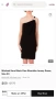 Рокля Michael Kors Textured One Shoulder Gold Detail Dress, снимка 1
