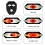 Безжична LED светлина за велосипед с мигачи (ляво/дясно), IP65, 900mAh дистанционно за кормило 10242, снимка 8