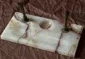 Поставка за химикали от естествен оникс , снимка 1