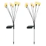 Соларни градински лампи Светулки 6 LED | Комплект 2 броя | IP65 | До 15 часа работа , снимка 10