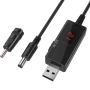 USB 5V към 9V/12V Step-Up конвертор с LED дисплей – UPS за рутер, Powerbank, автомобил, DIY 10245, снимка 1