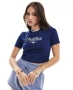 18€. Нов. Дамски оригинален кроп топ. adidas Originals Graphic Badge Slim 3-Stripes Tee . , снимка 1