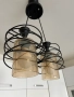 Fibela or Blandari spiral 3-light chandelier lamp, снимка 3