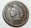 Лот от 6 бр. стари американски монети 1 цент (Indian Head Cent) – 1887-1898 г, снимка 1