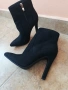 Елегантни нови черни велурени боти, номер 36, снимка 3